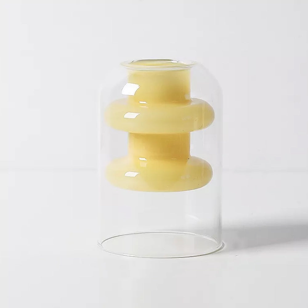 Yellow Glass Bud Vase LT842-Y