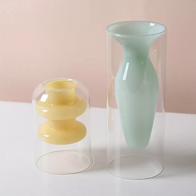 Yellow Glass Bud Vase LT842-Y