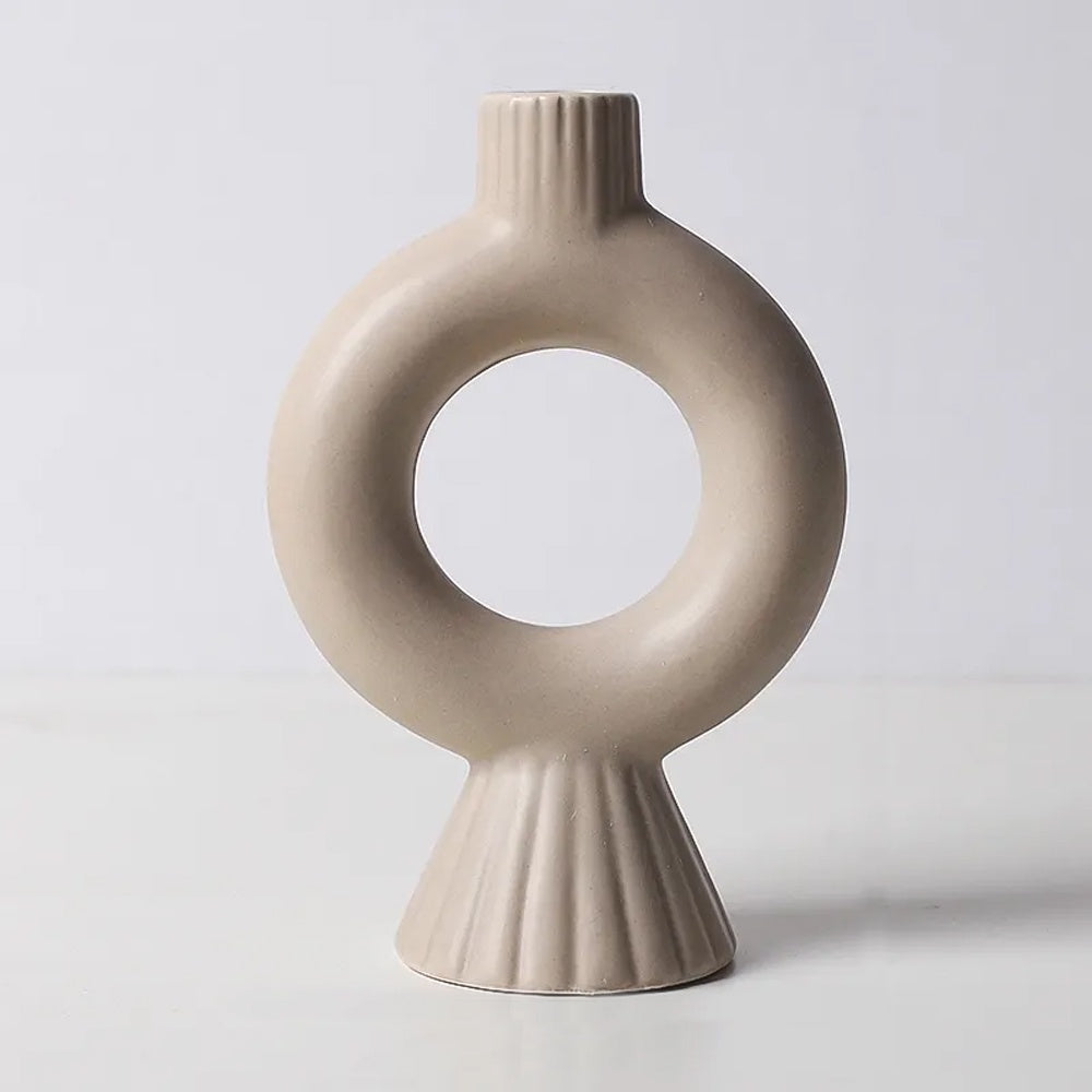 Light Brown Ceramic Candleholder LT845-H