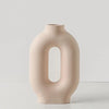 Pale Peach Ceramic Sculptural Vase LT856-B