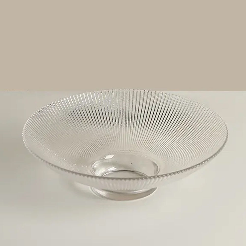 Clear Glass Fruit Bowl with Pedestal LT859-CL-A