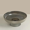 Smoke Grey Glass Fruit Bowl with Pedestal LT859-SK-B