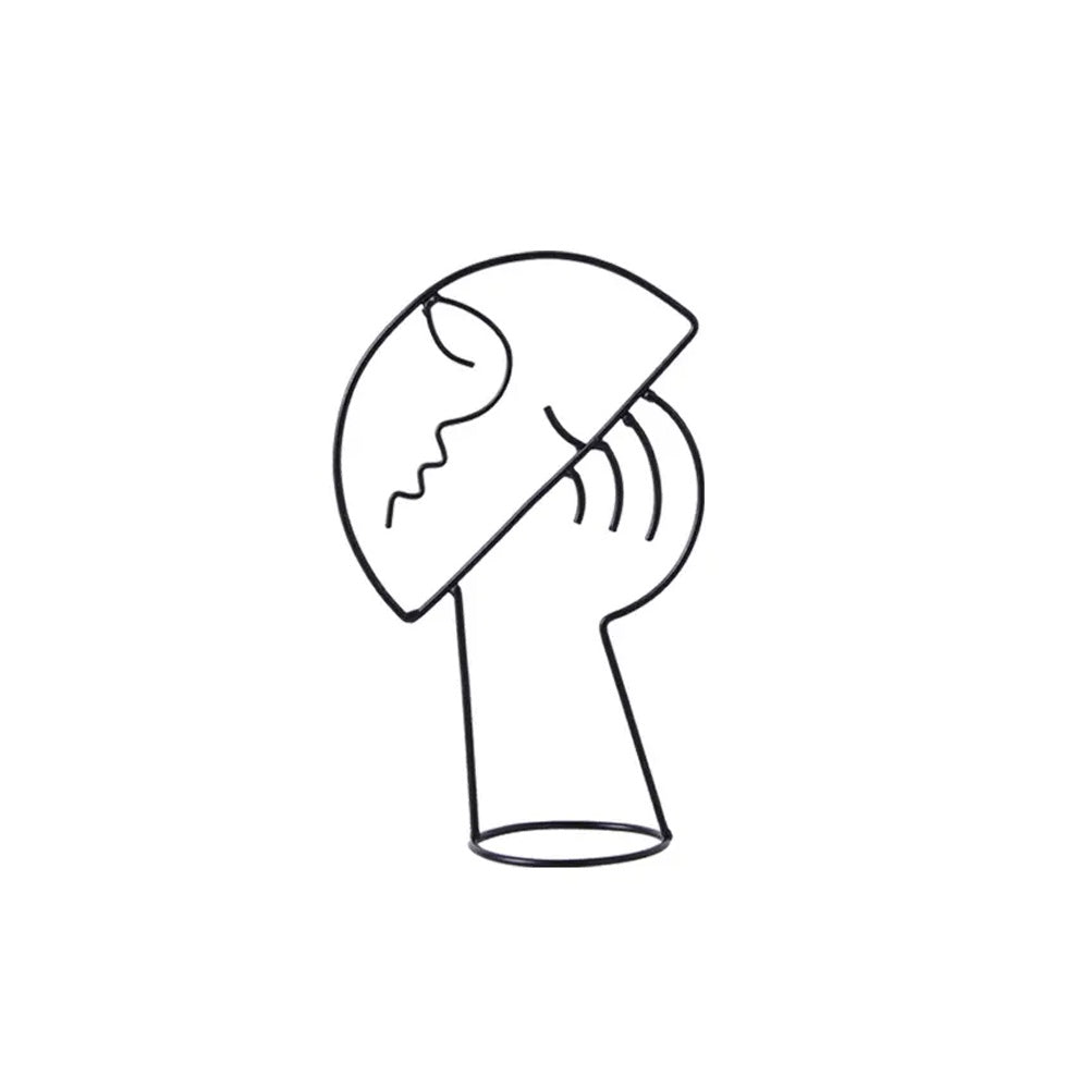 Metal Abstract Figurative Linear Sculpture LT869-B-S