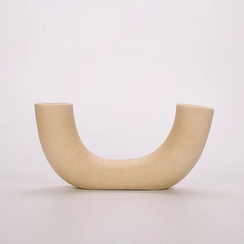 Yellow Ceramic Candleholder LT885-Y