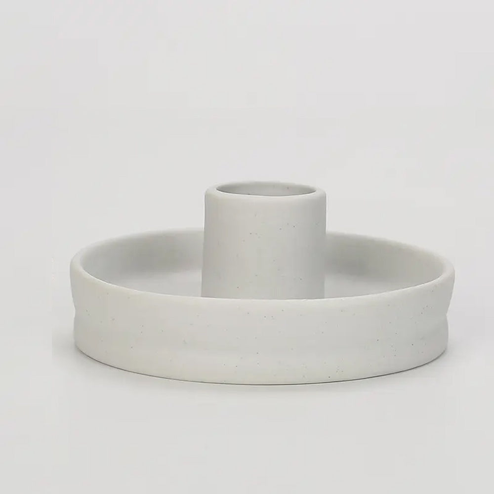 White Ceramic Candleholder LT912-B