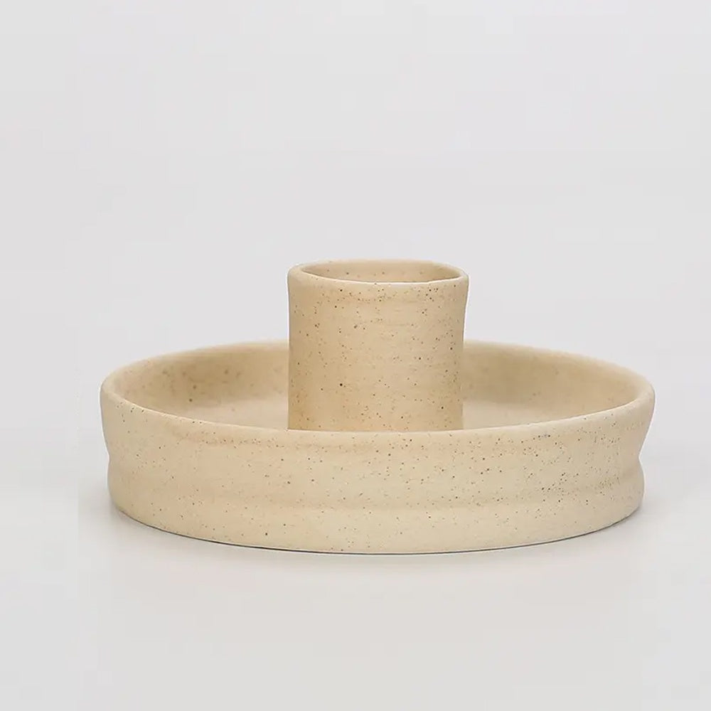 Beige Ceramic Candleholder LT912-D