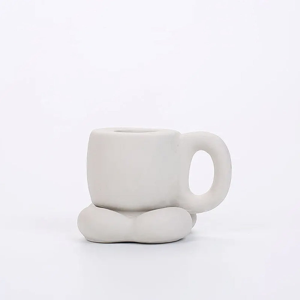 White Ceramic Candleholder LT913-A