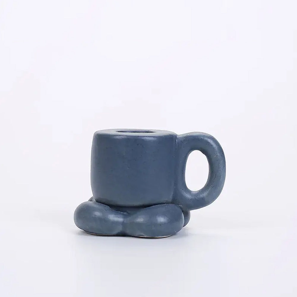 Blue Ceramic Candleholder LT913-C