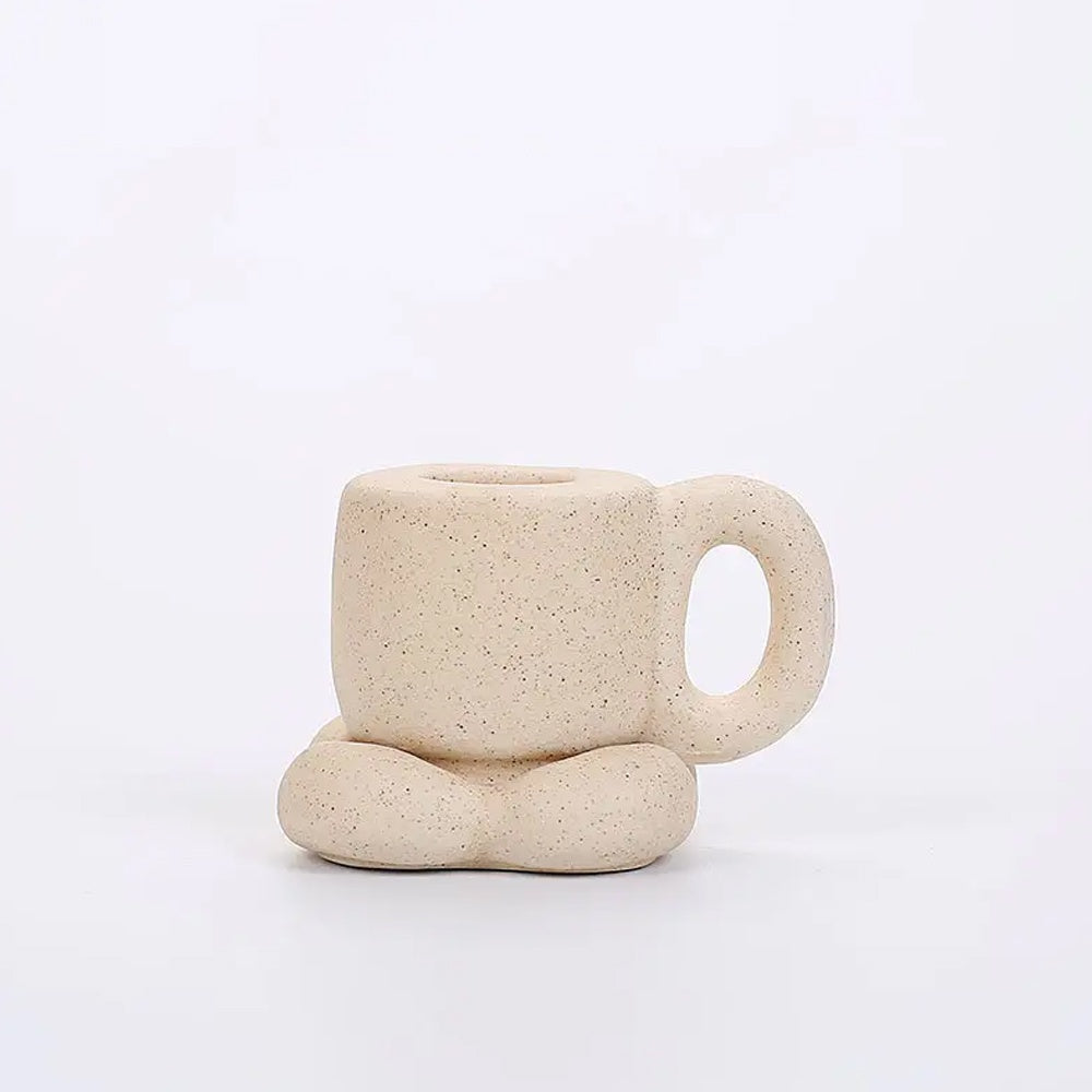 Beige Ceramic Candleholder LT913-D