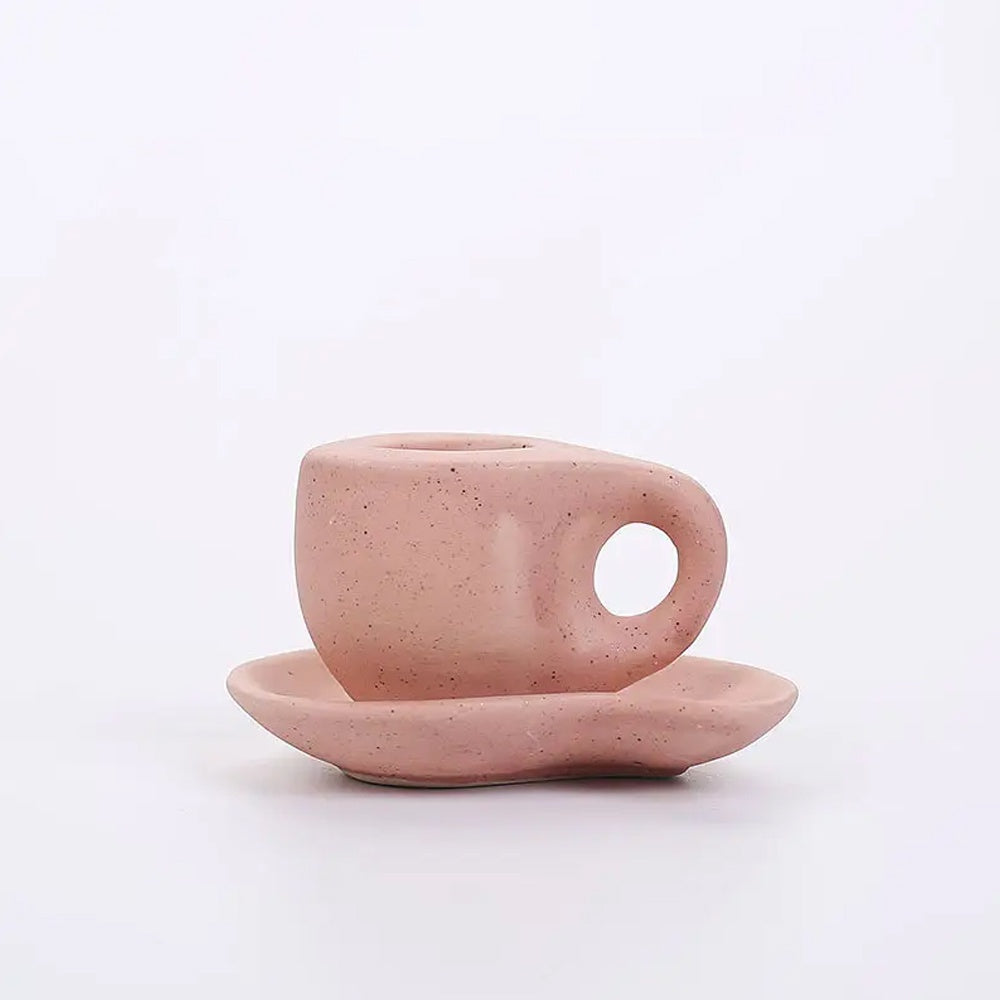 Pink Ceramic Candleholder LT913-G
