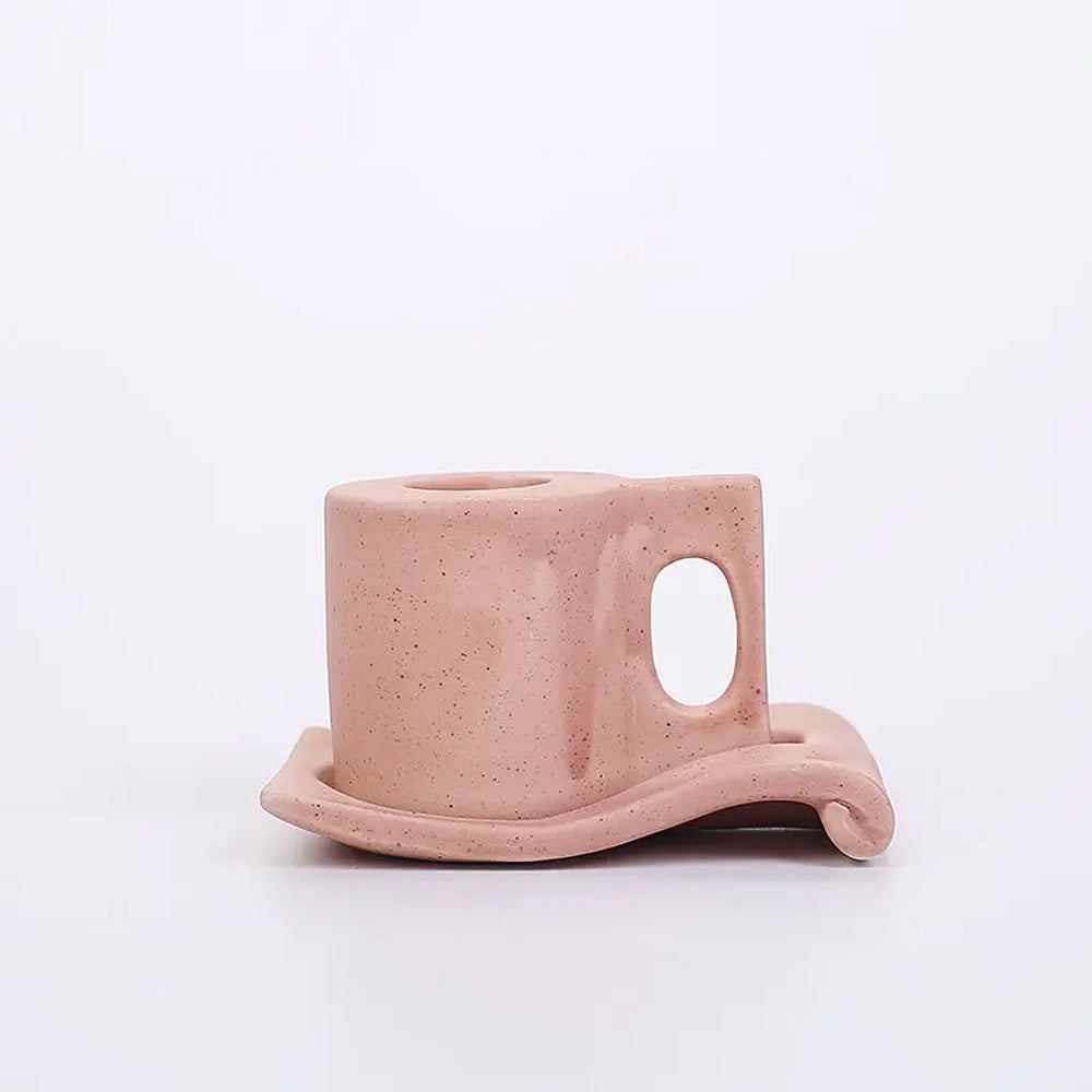 Pink Ceramic Candleholder LT913-L