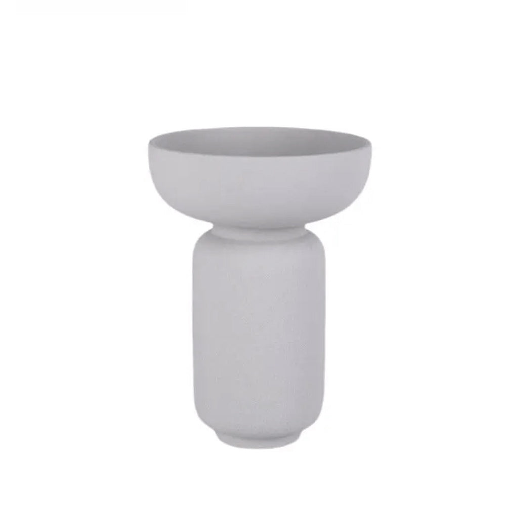 Grey Ceramic Pedestal Vase LT928-G