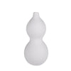 White Ribbed Ceramic  Vase  LT935-B