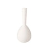 White Ribbed Ceramic  Vase  LT936-A