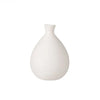 White Ribbed Ceramic  Vase  LT936-E