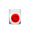 Clear Glass Vessel with Red Detail MLBLAH101221R