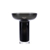 Black Glass Pedestal Vase - Tall MLBLAH101309C1