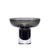 Black Glass Pedestal Vase - Short MLBLAH101309C2
