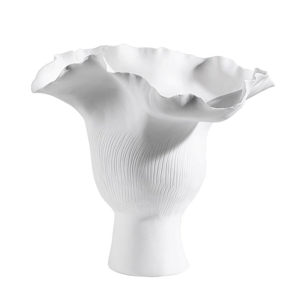 White Ceramic Floral Stem Vase MLJT101829W