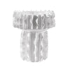 White Ceramic Ruffle Bowl with Stem - Tall MLJT101840W1