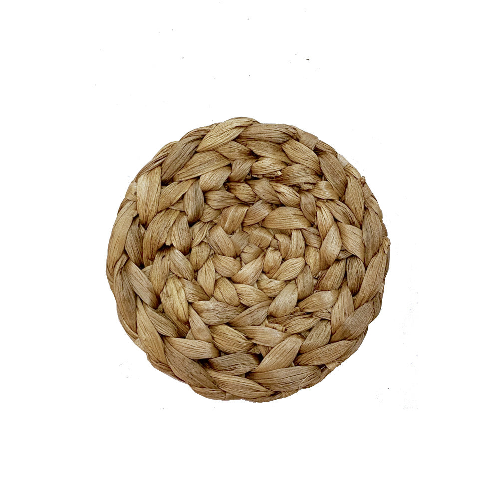 Natural Water Hyacinth Round Coaster MRC009