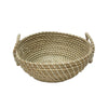 Natural Mendong Basket With Handle MRC017