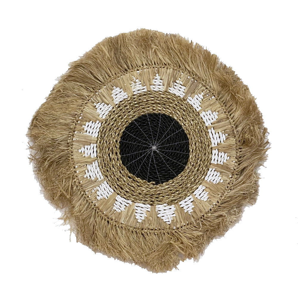 Round Sea Grass & Raffia Placemat MRC022
