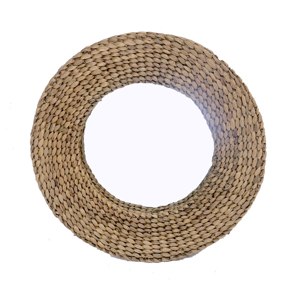 Round Water Hyacinth Mirror MRC208
