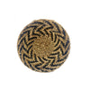 Round Water Hyacinth With Black Raffia Wall Decoration MRC215