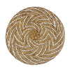 Water Hyacinth Wall Décor with White Raffia - Large MRC241L
