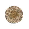 Water Hyacinth Wall Décor with White Raffia - Small MRC241S