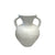 White Ceramic Floor Vase with Handles MRC293