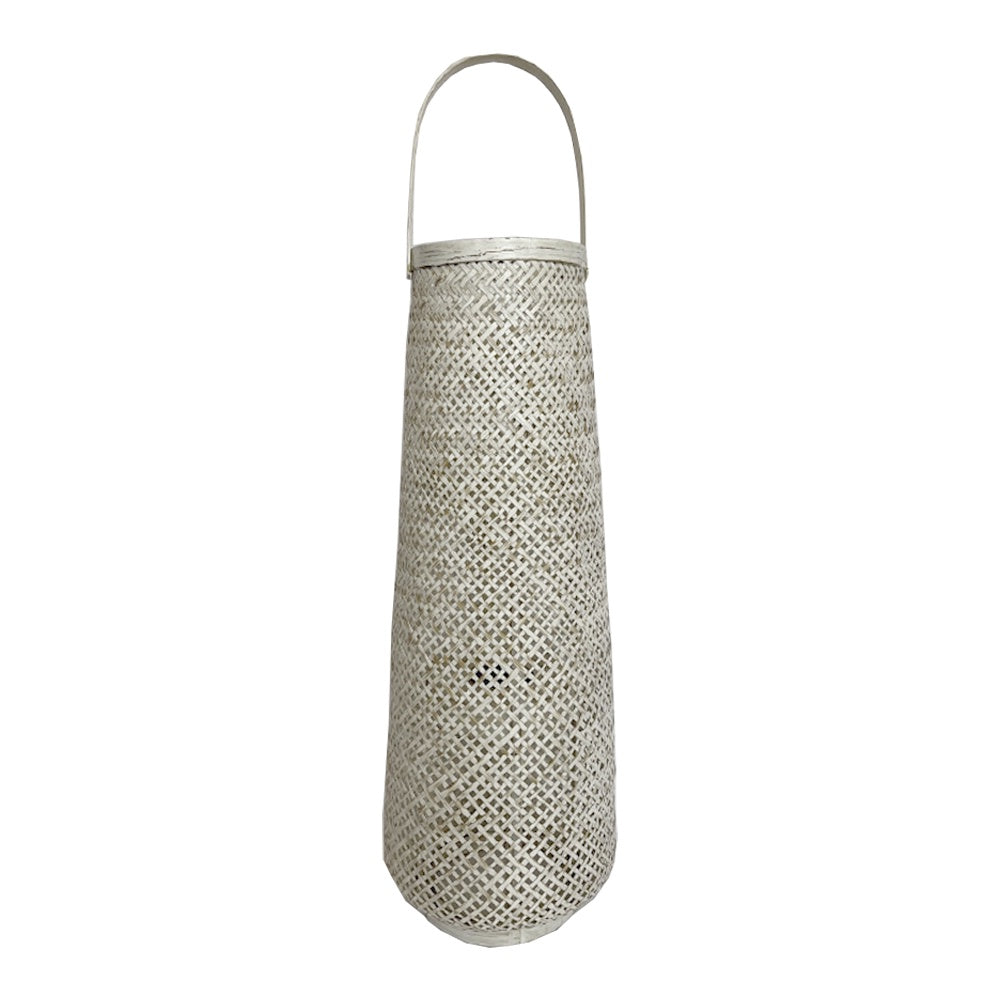 White Bamboo Lantern - Large MRC301