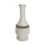 White Rattan Floor Vase with Brown Stripe - Medium MRC310