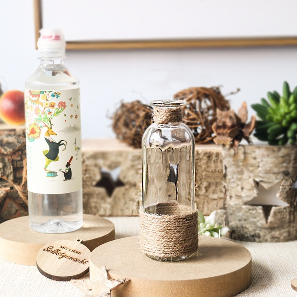 Glass Vase with Rope Detail MT-008