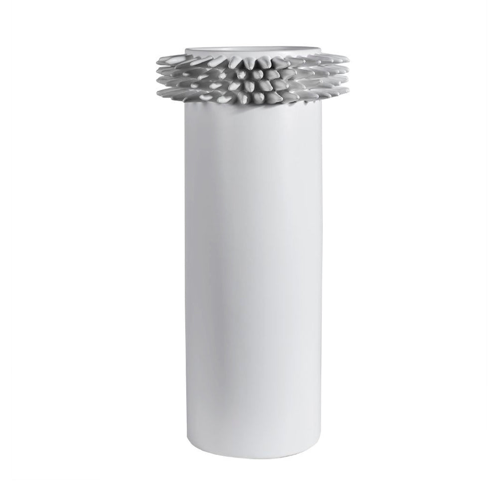 White Ceramic Vase with Spikes - Large OMS01017155W1