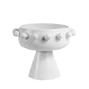 White Ceramic Decorative Pedestal Bowl OMS01017181W