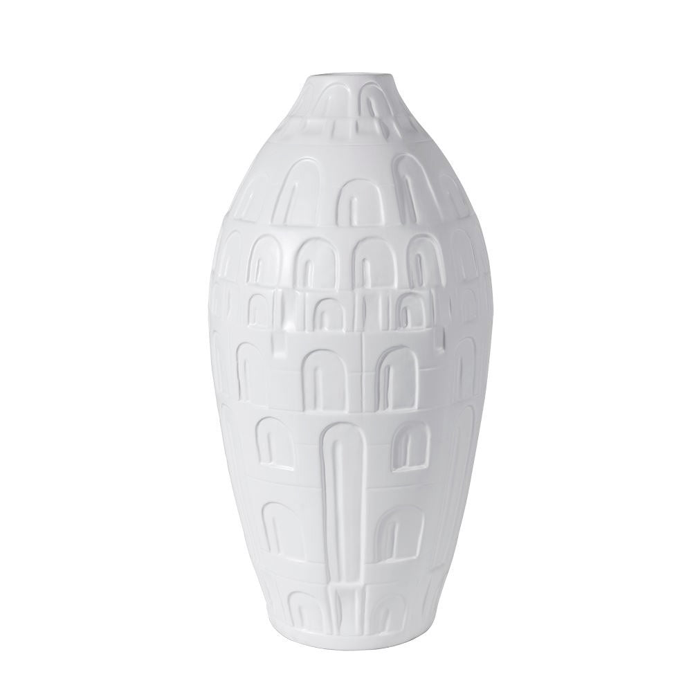 White Ceramic Vase OMS01017204W