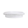 White Ceramic Shallow Bowl with Spike Detail OMS04017180W