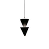 Lea Pendant Black - 2 Heads P7782/2-B