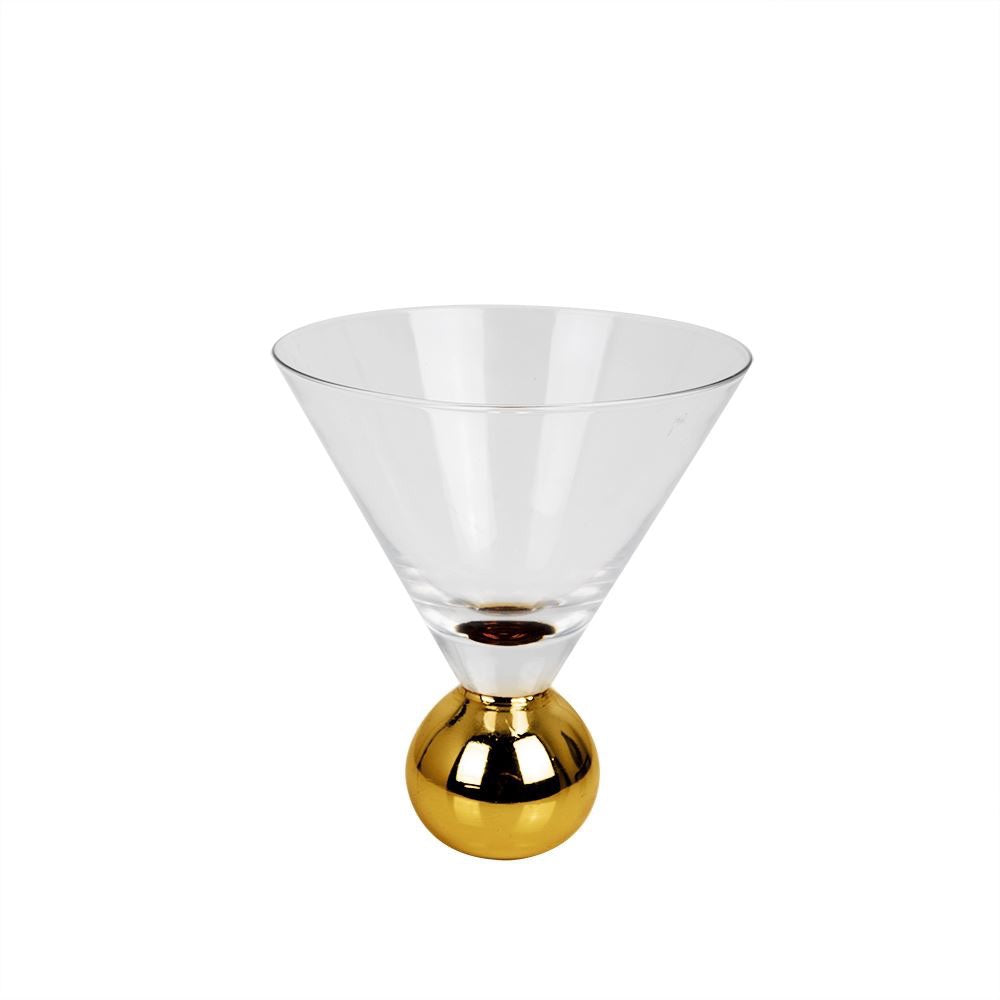 Conical Glass with Gold Base RYBL3637J