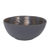 Grey Ceramic Bowl with Bronze Glaze Detail RYST3694J