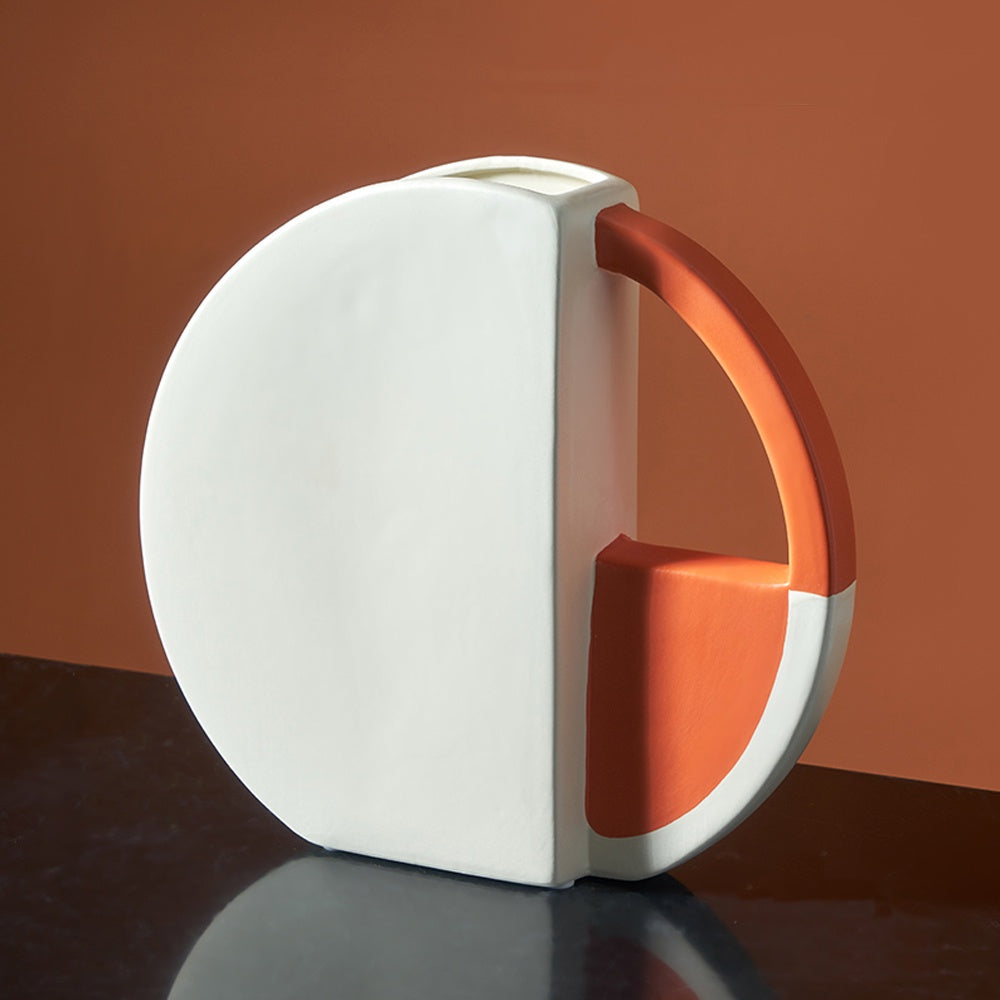 White & Clay Ceramic Vase SHCE1519015