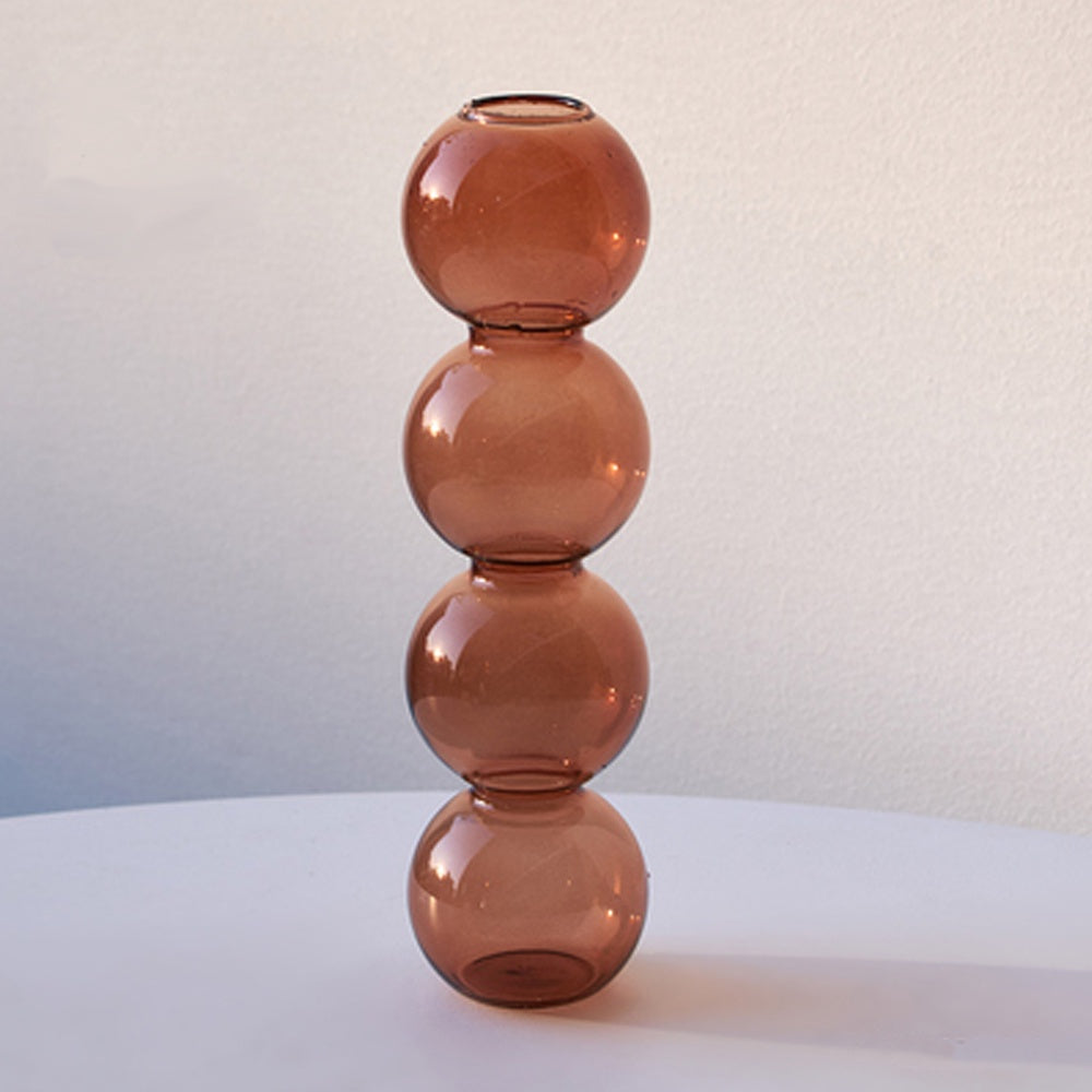 Medium Brown Glass Bubble Vase SHCE1587010