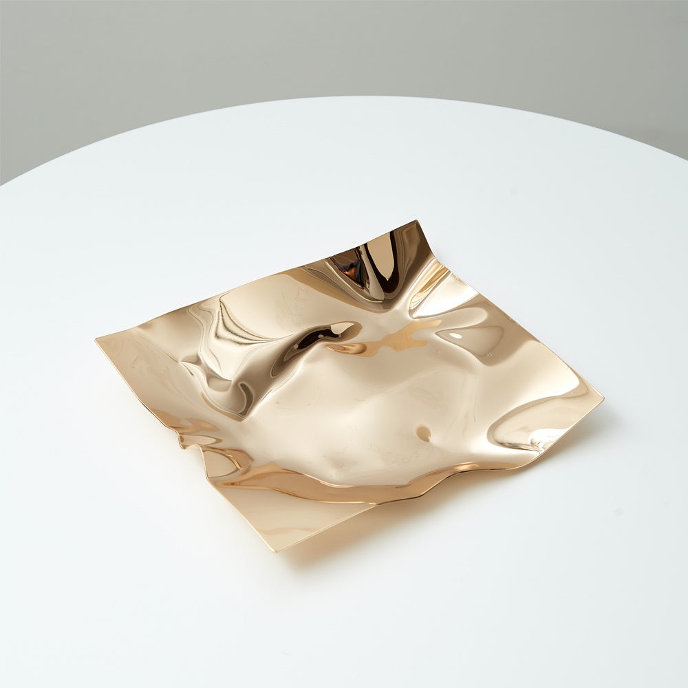 Gold Iron Decorative Plate SHDA8650011