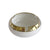 White Ceramic Ashtray with Gold Band SHDB1414018