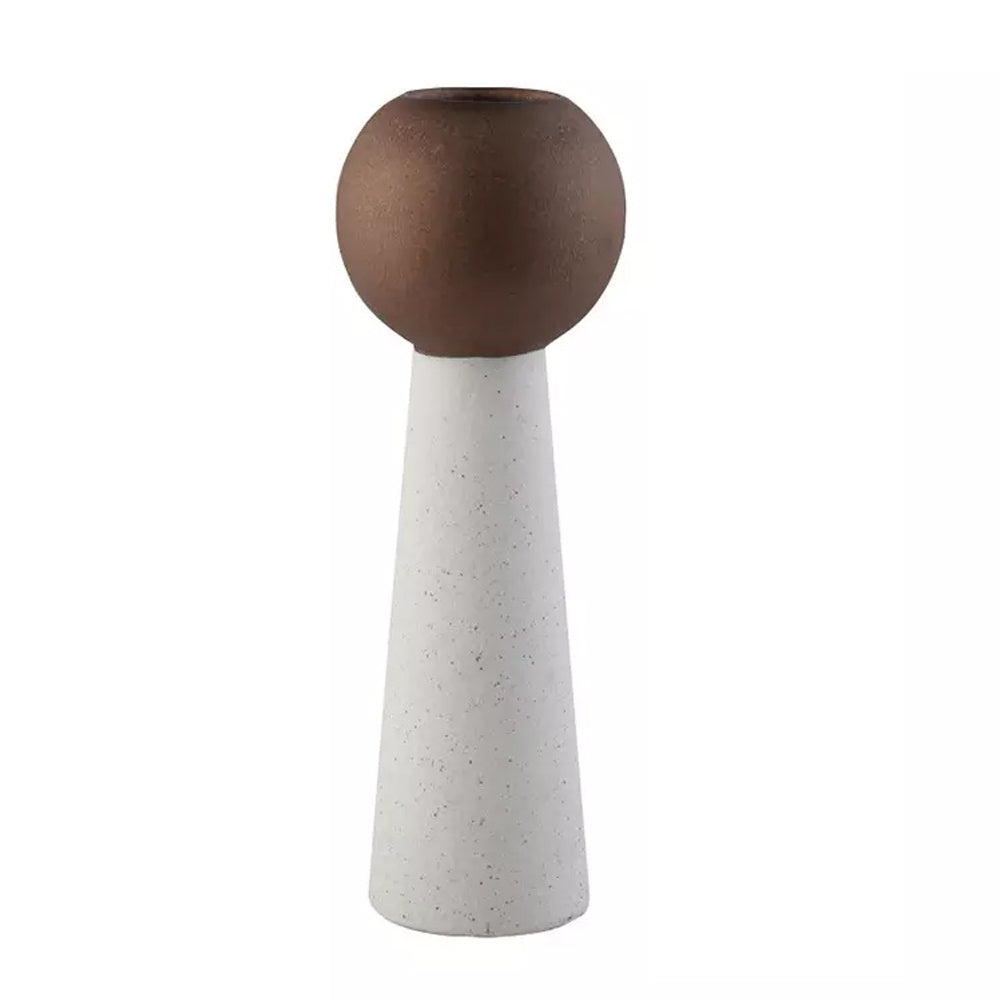White & Brown Ceramic Vase SL-008