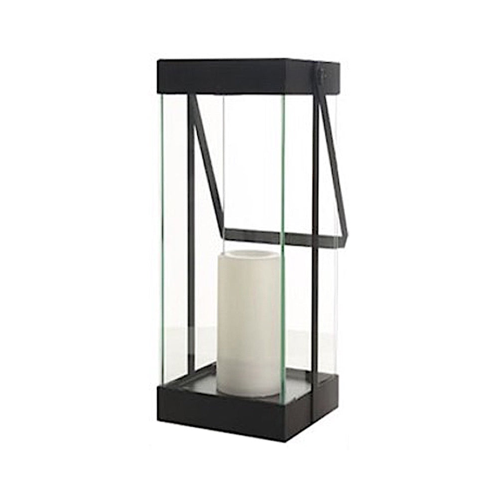Solar Iron & Glass Lantern - Large HK-SL612-GL-3
