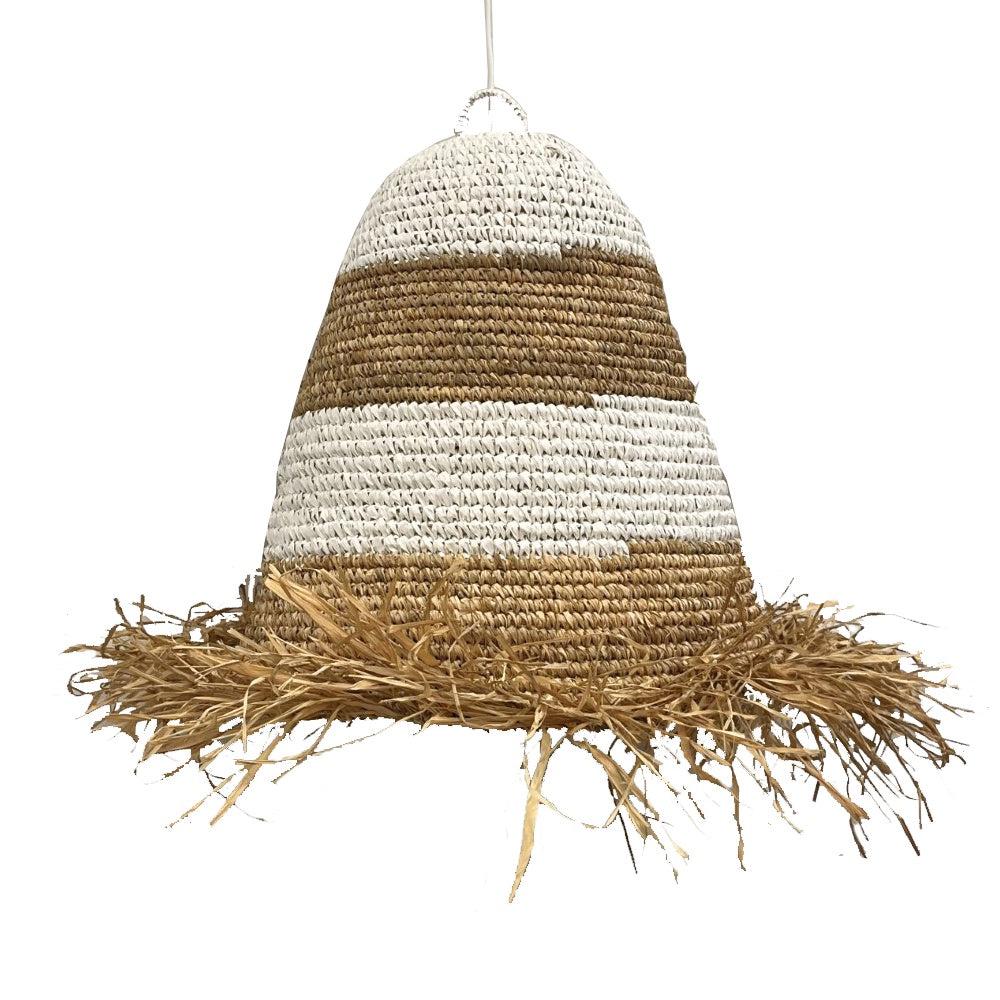 Iris Pendant Light - White & Natural TB-1030