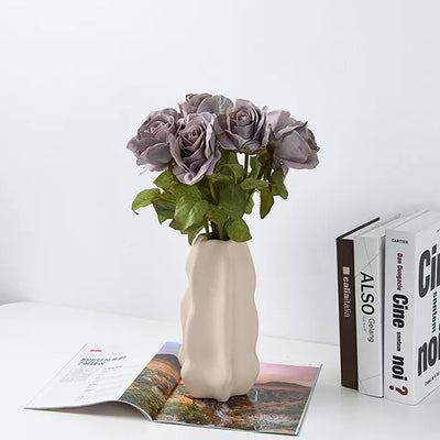 Pale Beige Ceramic Vase TK168